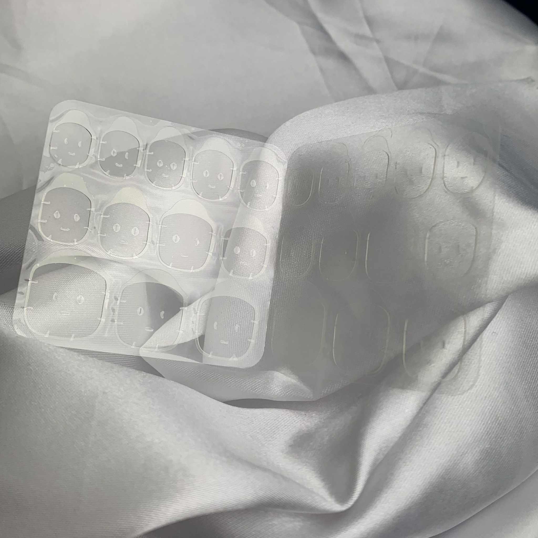 5 Feuilles de gel pads adhésifs LARGES